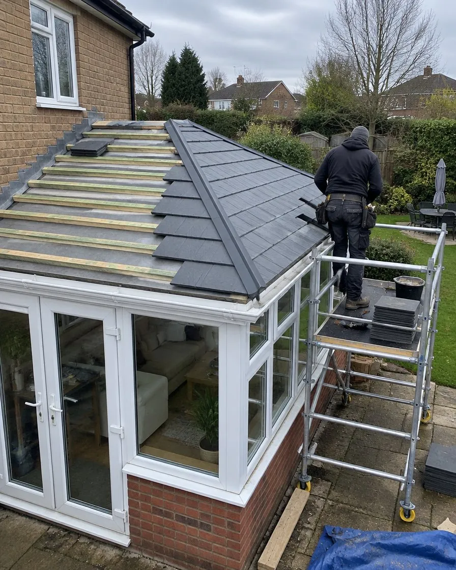 Conservatory roof replacement in Mullion