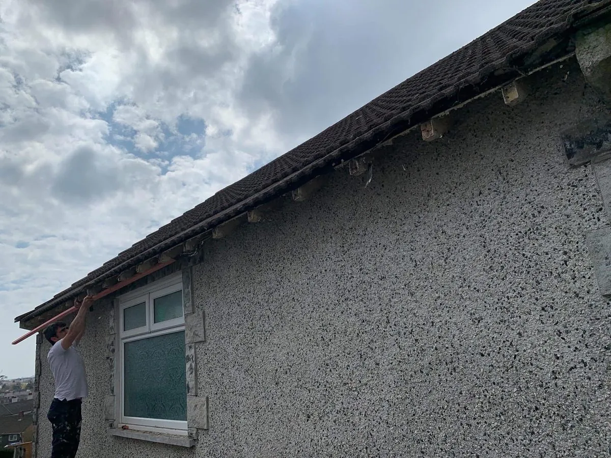 White uPVC fascias and soffits on a bungalow in Mullion